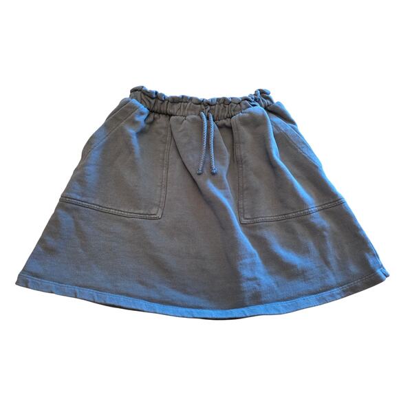 Zara Girls Size 10 Blue Soft Skirt | Front Pockets | Elastic Waist | Drawstring - Picture 1 of 5